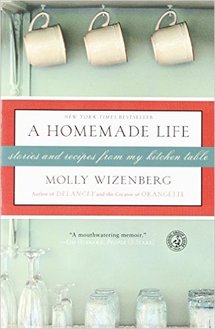 Book cover for A Homemade Life, showing teacups hanging and glasses