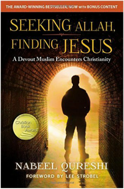 Cover of Seeking Allah, Finding Jesus, showing man silhouetted in an archway
