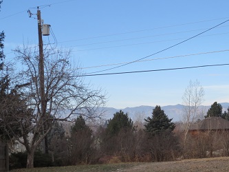 mountains with power lines